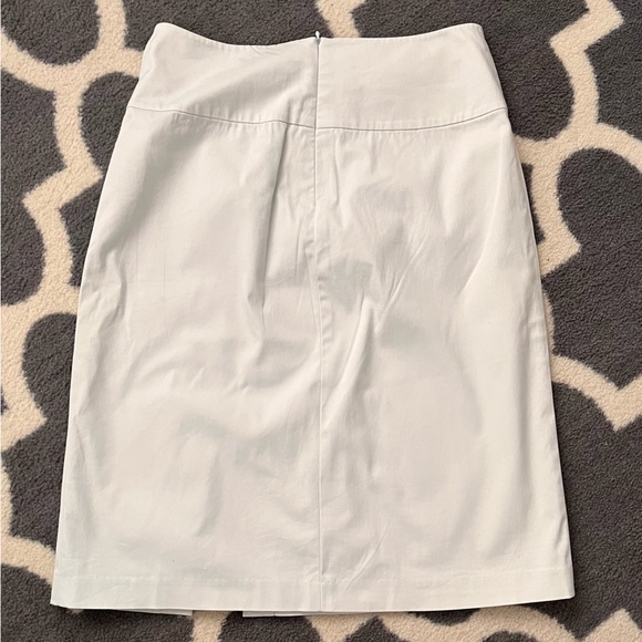 BANANA REPUBLIC ice blue stretch women’s pencil skirt size 4 with front slit - Picture 3 of 9